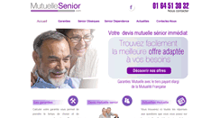 Desktop Screenshot of mutuelle-senior.com